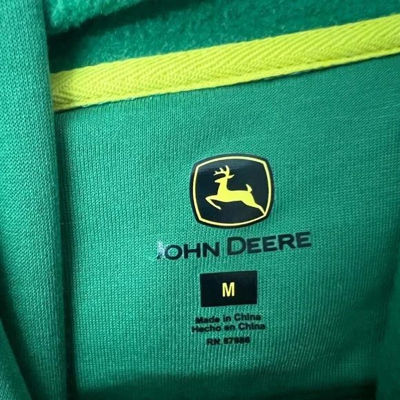 John Deere Forest Green Men's Hoodie - Picture 2 of 2